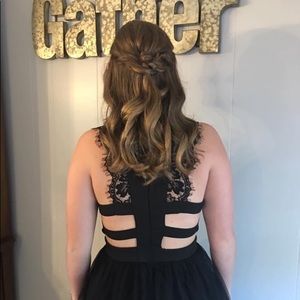 PromGirl black sleeveless dress